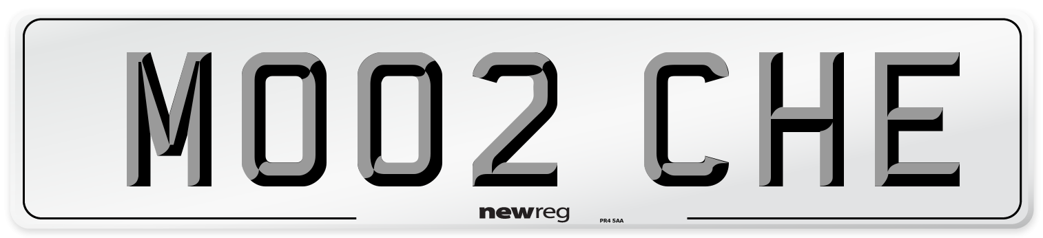 MO02 CHE Number Plate from New Reg